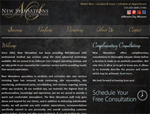 Tablet Screenshot of newskinsations.com